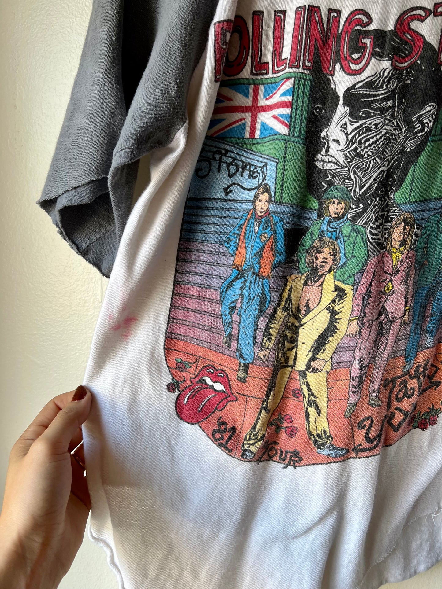 1981 ROLLING STONES Madison Square Garden Raglan Tee (S/M)