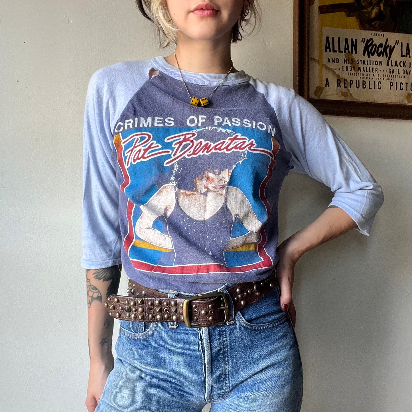 Vintage Pat Benatar Raglan Tee (S/M)