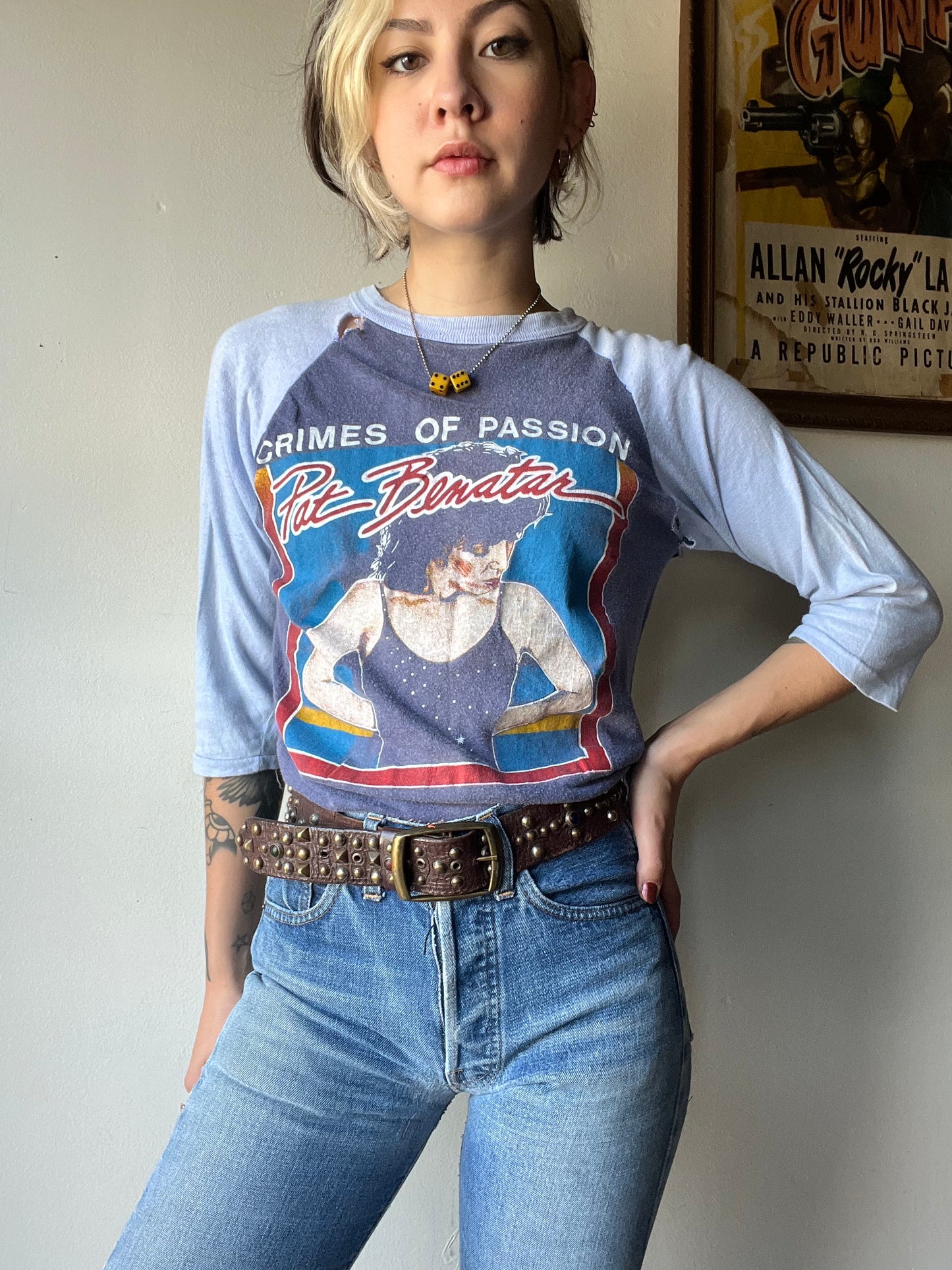 Vintage Pat Benatar Raglan Tee (S/M)