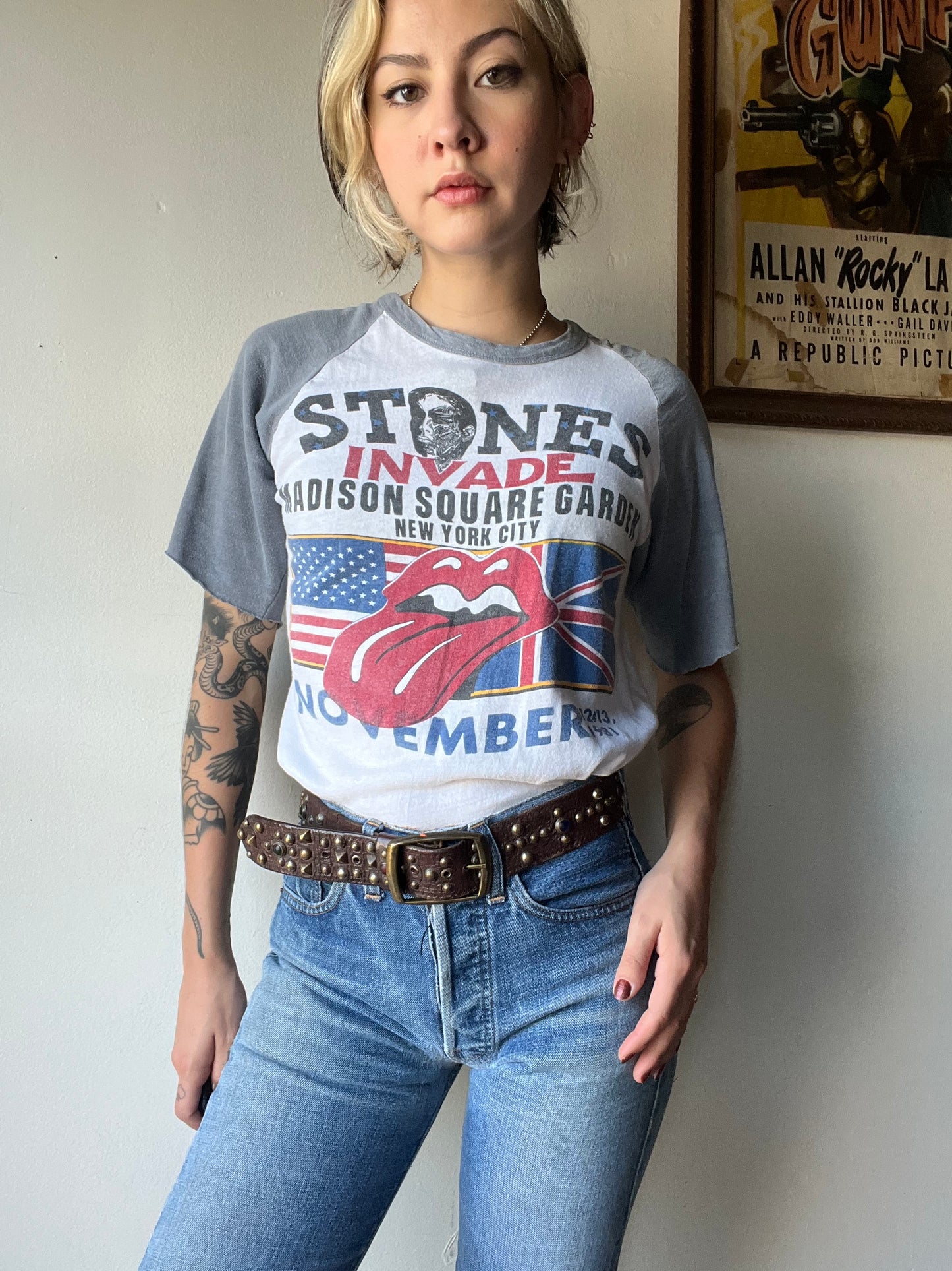 1981 ROLLING STONES Madison Square Garden Raglan Tee (S/M)