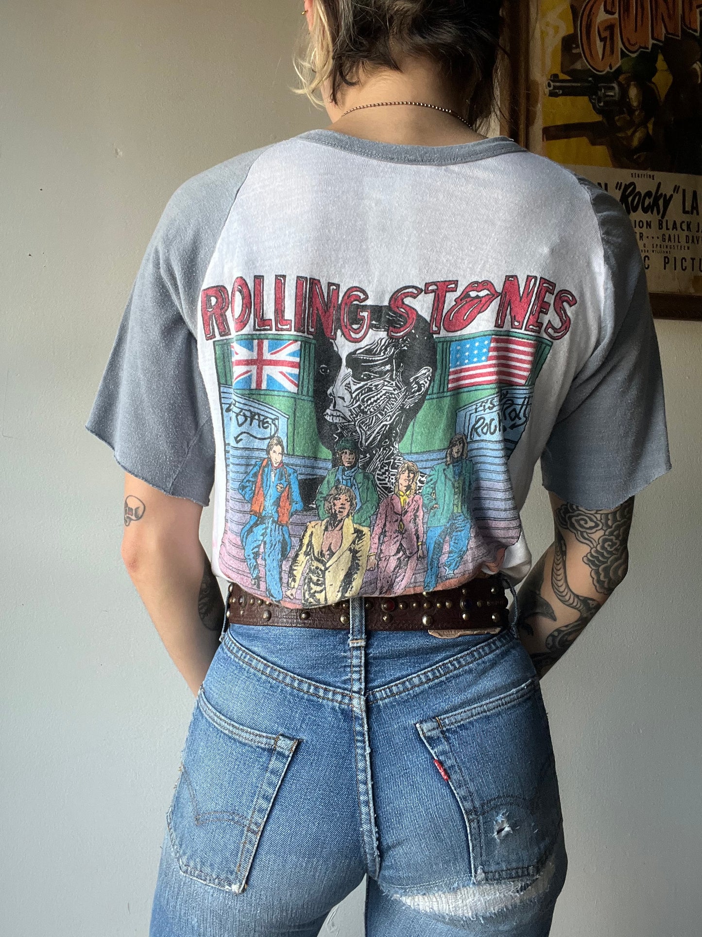 1981 ROLLING STONES Madison Square Garden Raglan Tee (S/M)