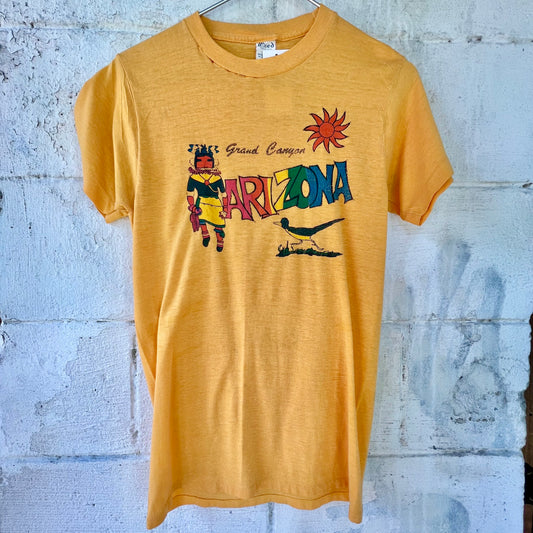 Vintage Mustard Yellow ARIZONA Tee (S)