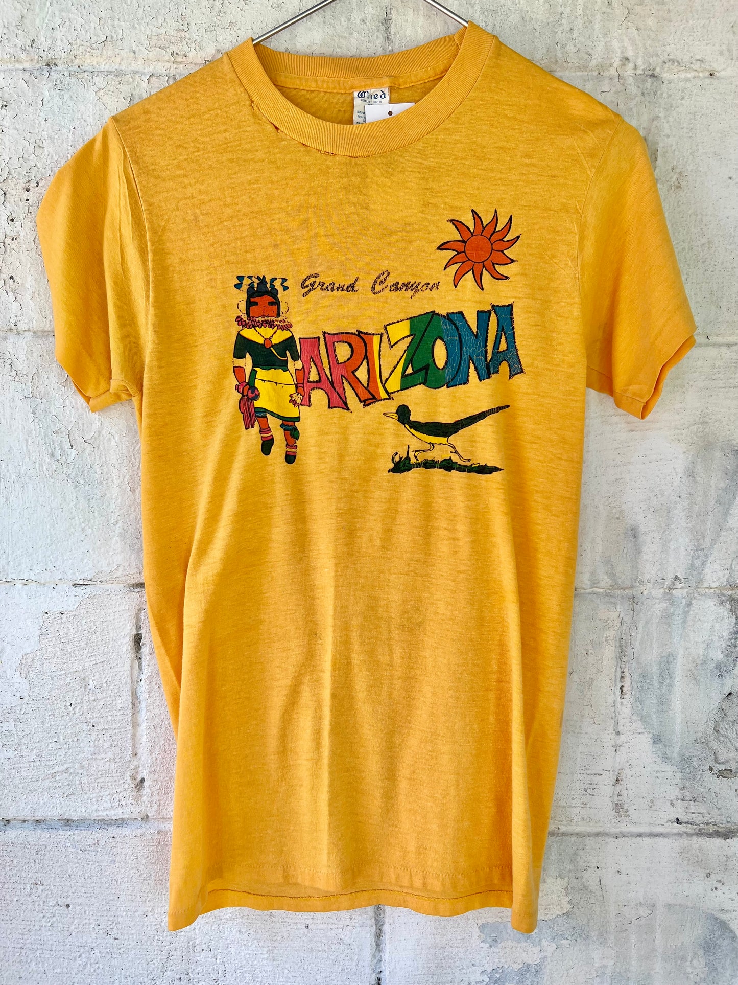 Vintage Mustard Yellow ARIZONA Tee (S)