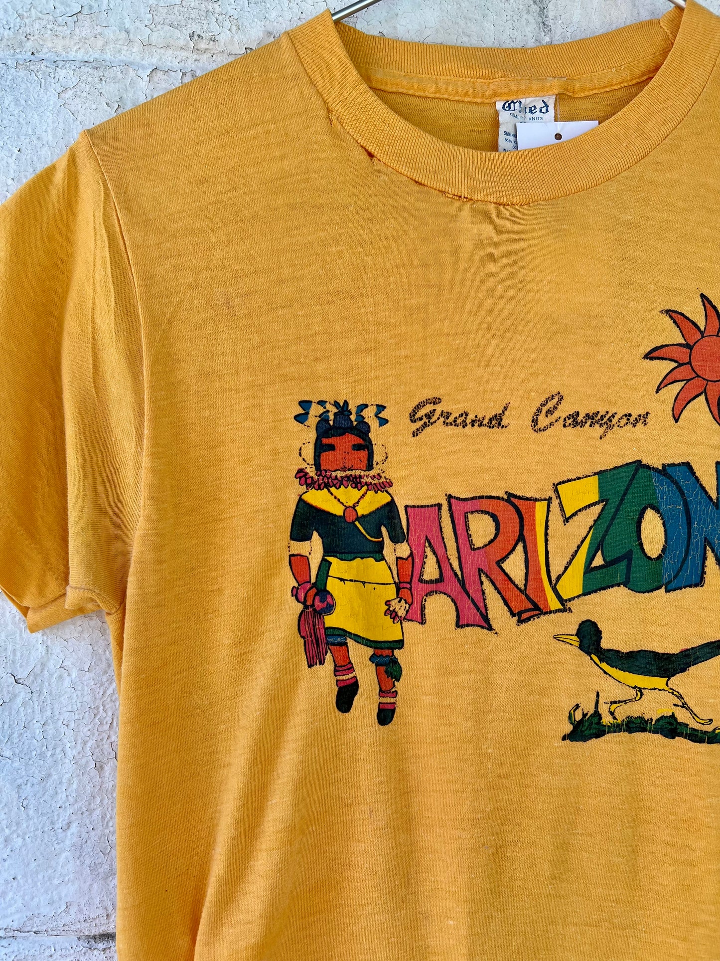 Vintage Mustard Yellow ARIZONA Tee (S)