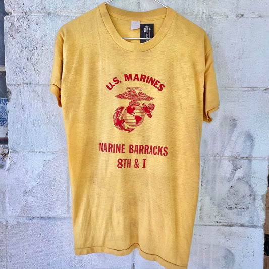 Vtg. US Marines Mustard Tee (M/L)