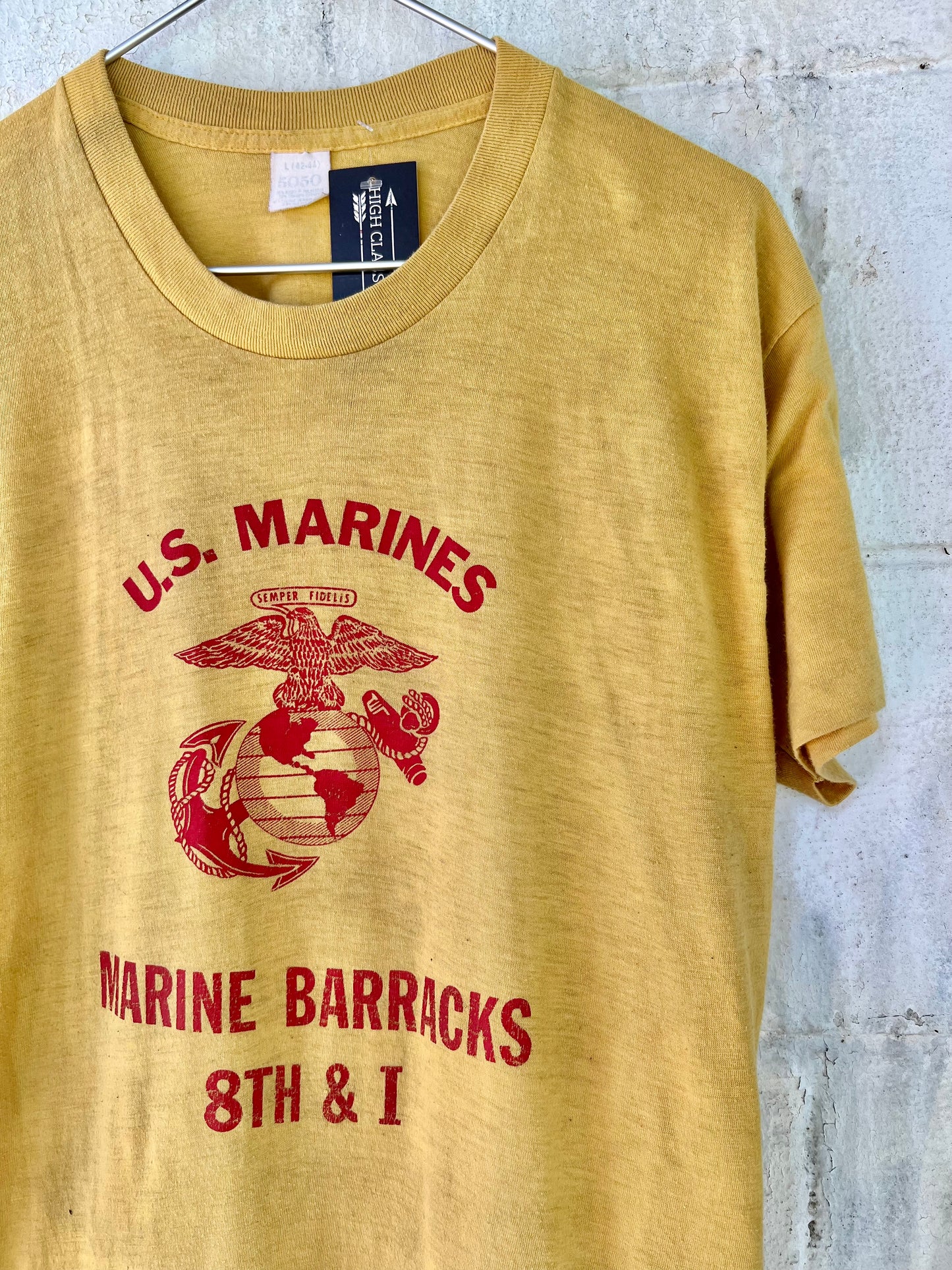 Vtg. US Marines Mustard Tee (M/L)