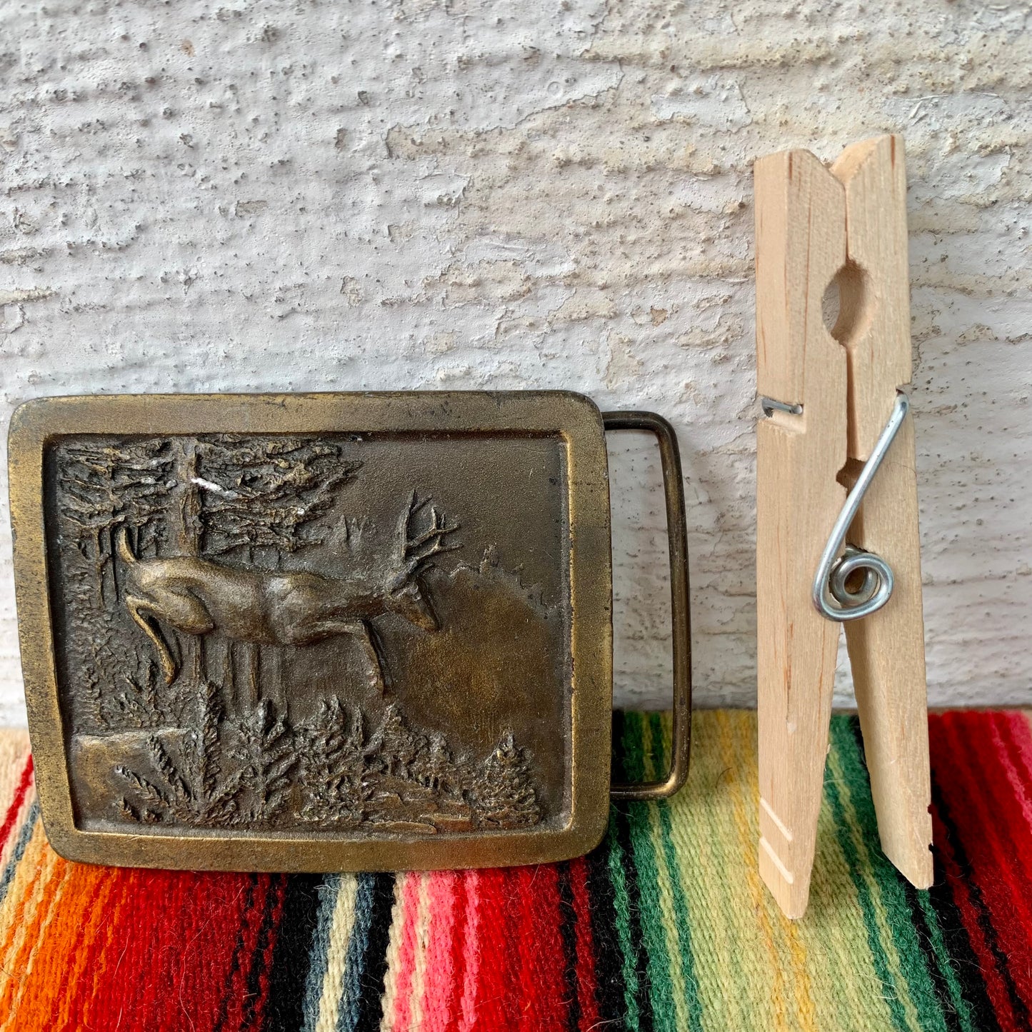 Jumping Deer Square Buckle