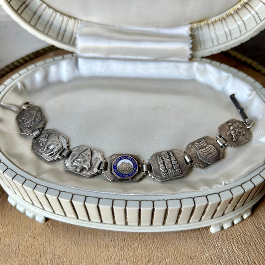 Vintage Great Smokey Mountains Sterling Souvenir Bracelet