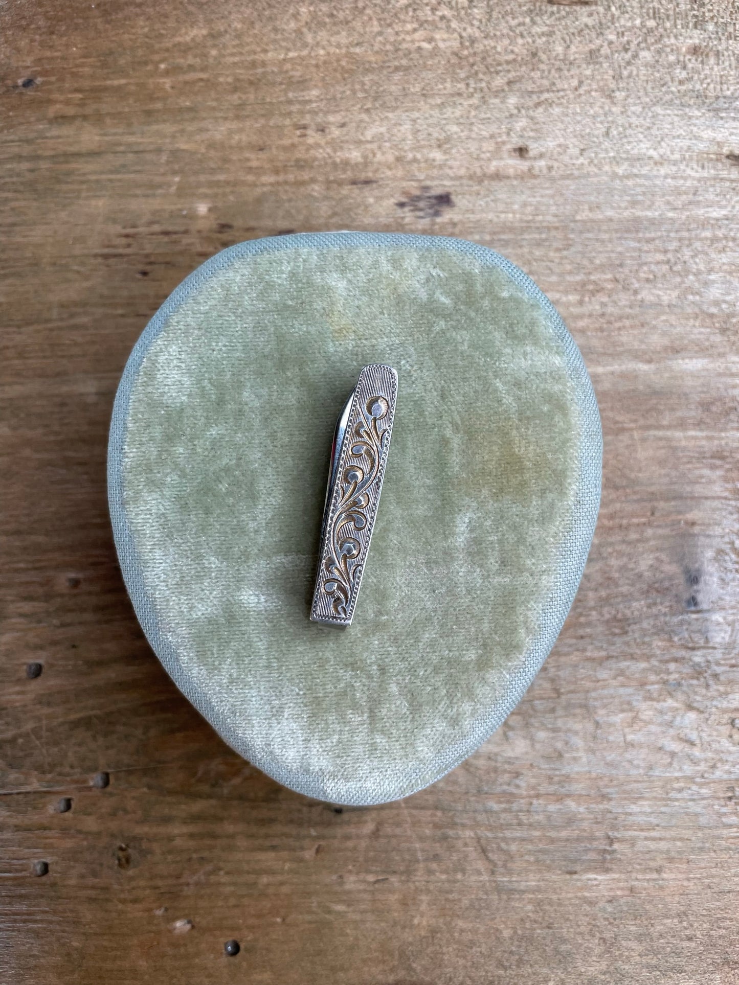 Vintage Sterling Silver Pocket Knife Tie Clip