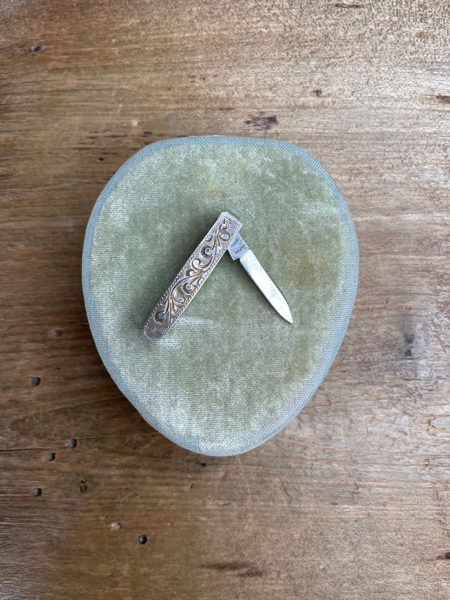 Vintage Sterling Silver Pocket Knife Tie Clip