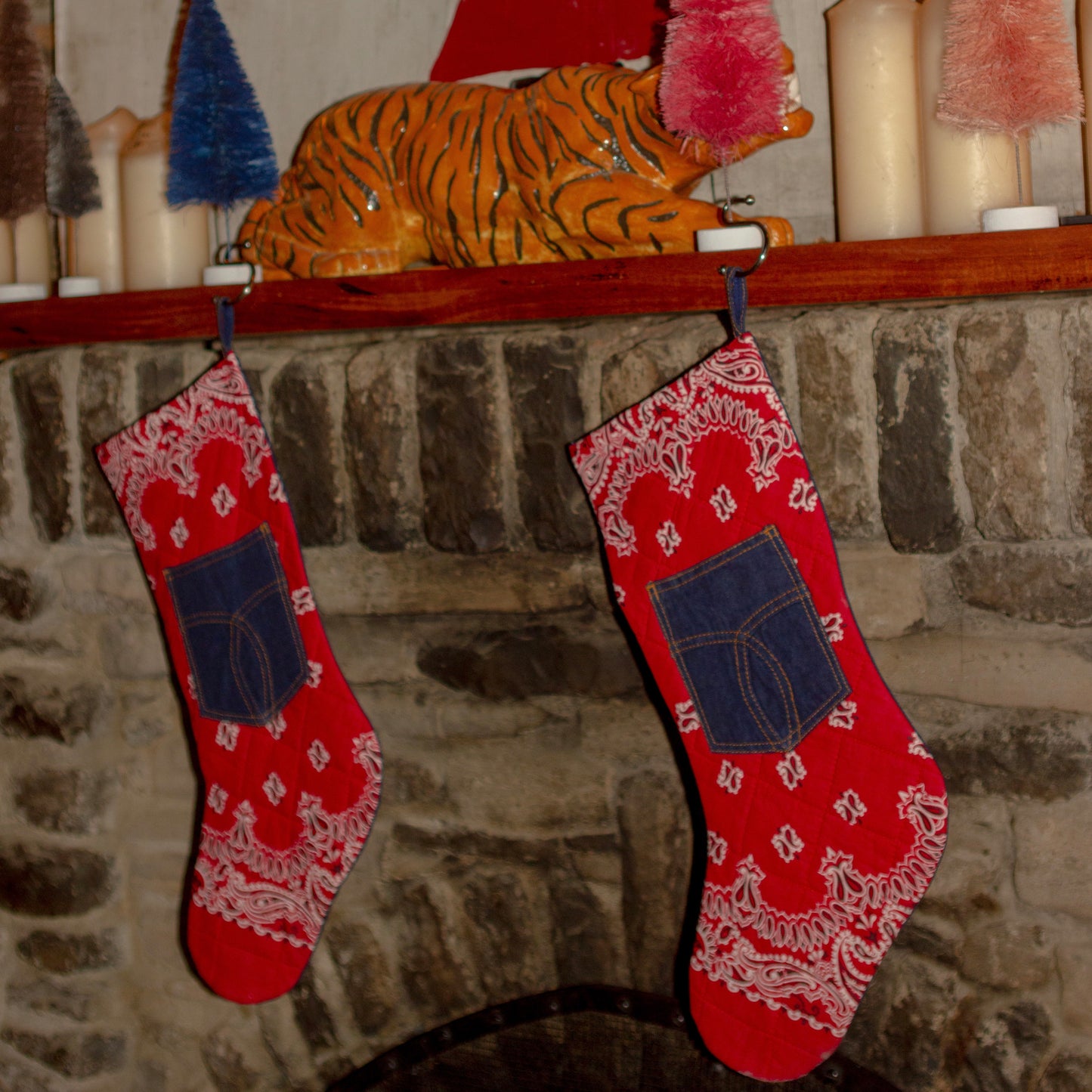 Vtg. Handmade Stockings