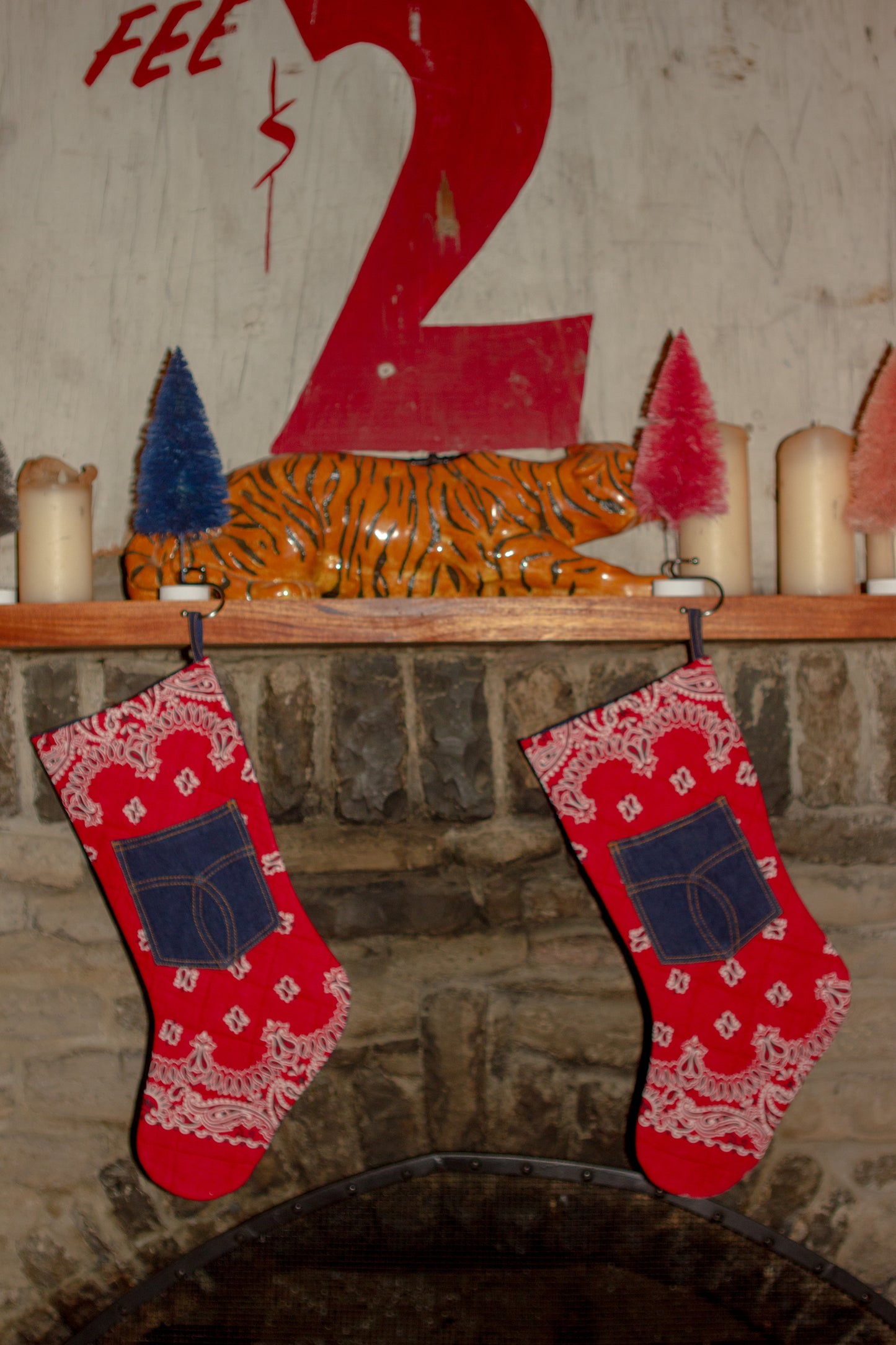 Vtg. Handmade Stockings