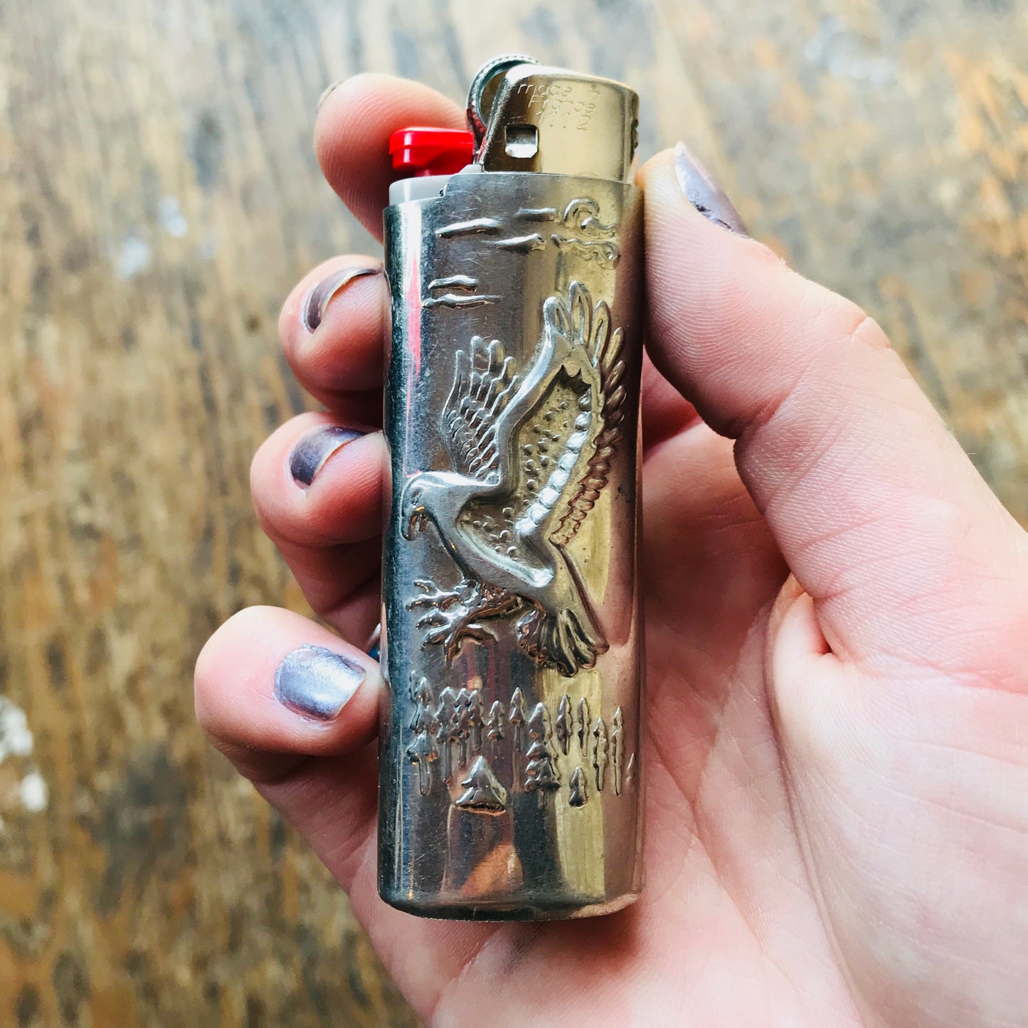 Vtg. Silvertone Eagle Lighter Cases