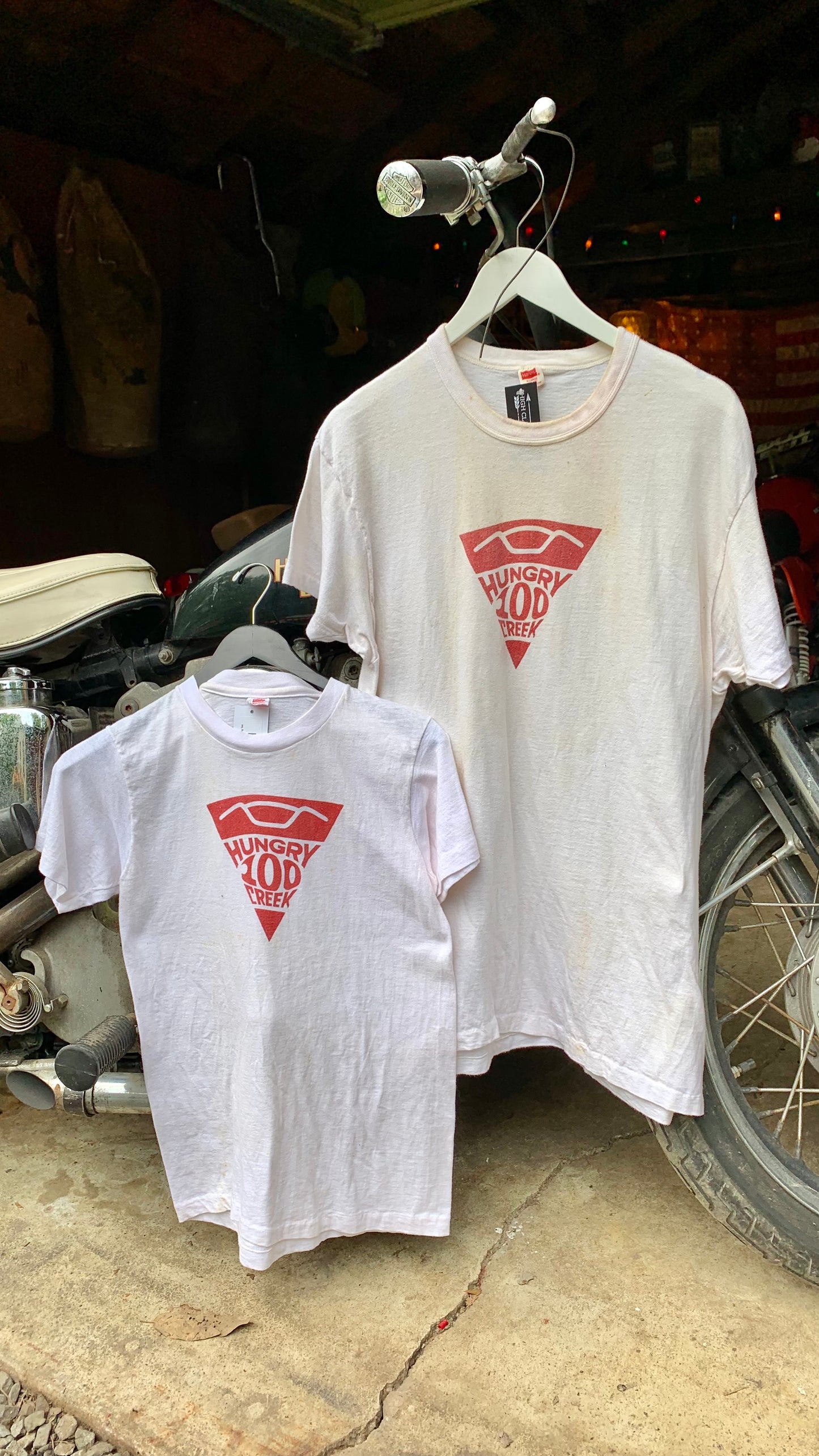 60s Hungry 100 Dirt Bike Racing Tee's (Size S & XL)