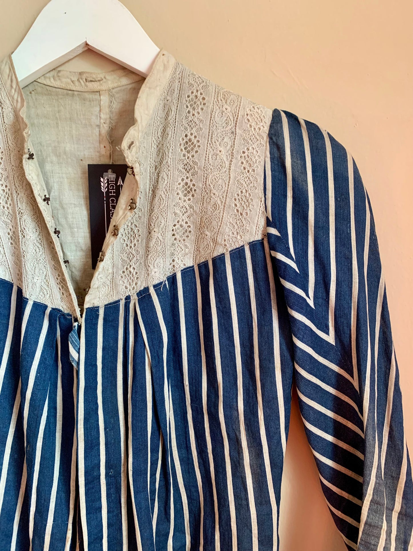 Antique Blue Calico Blouse (XXS)