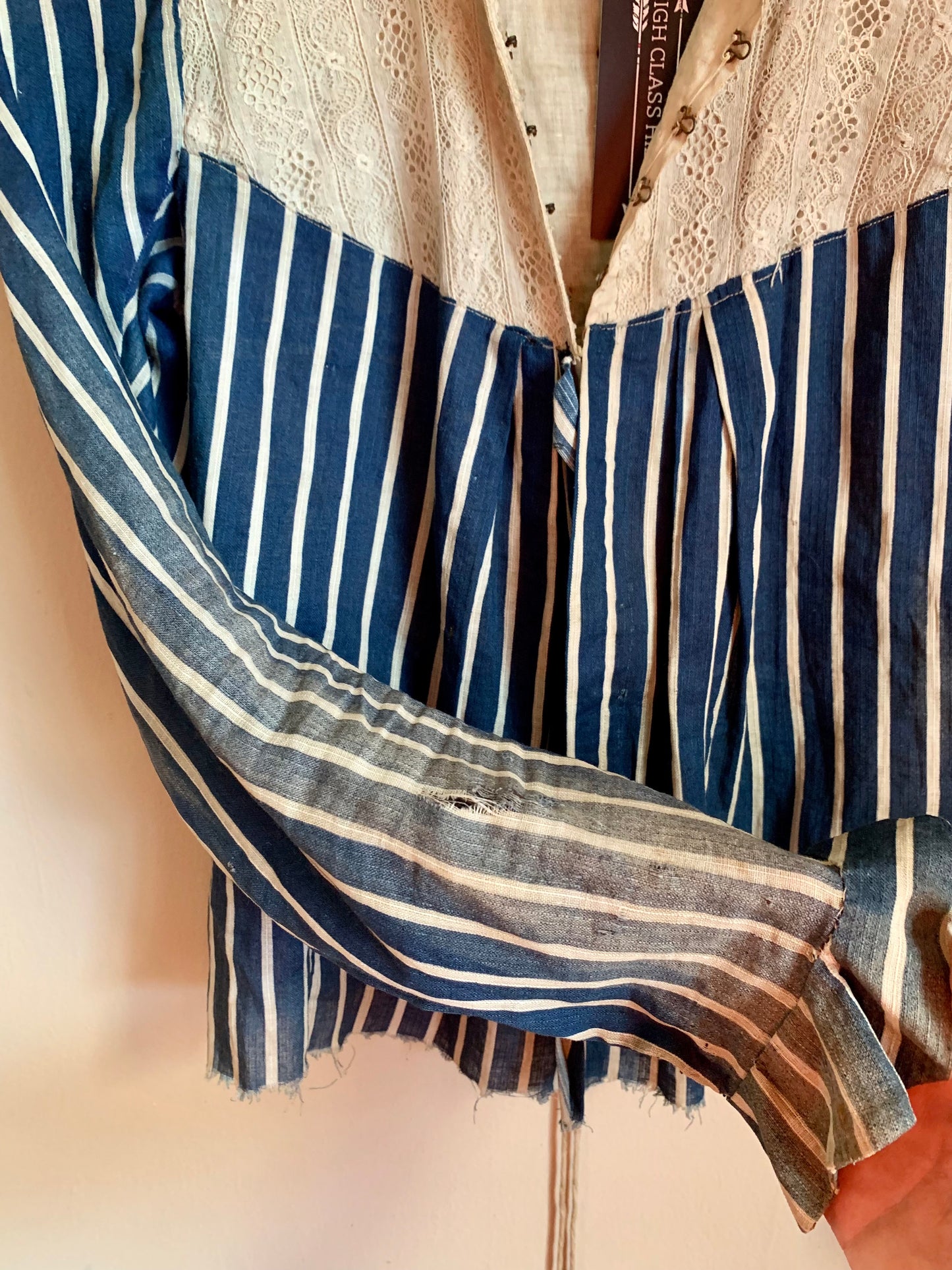 Antique Blue Calico Blouse (XXS)