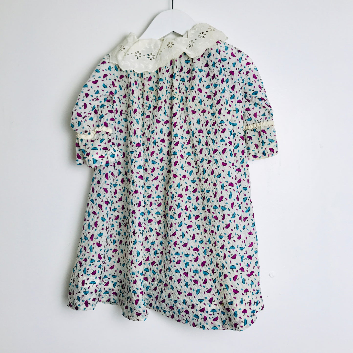 1940s Kid's Umbrella Printed Dress (1T)