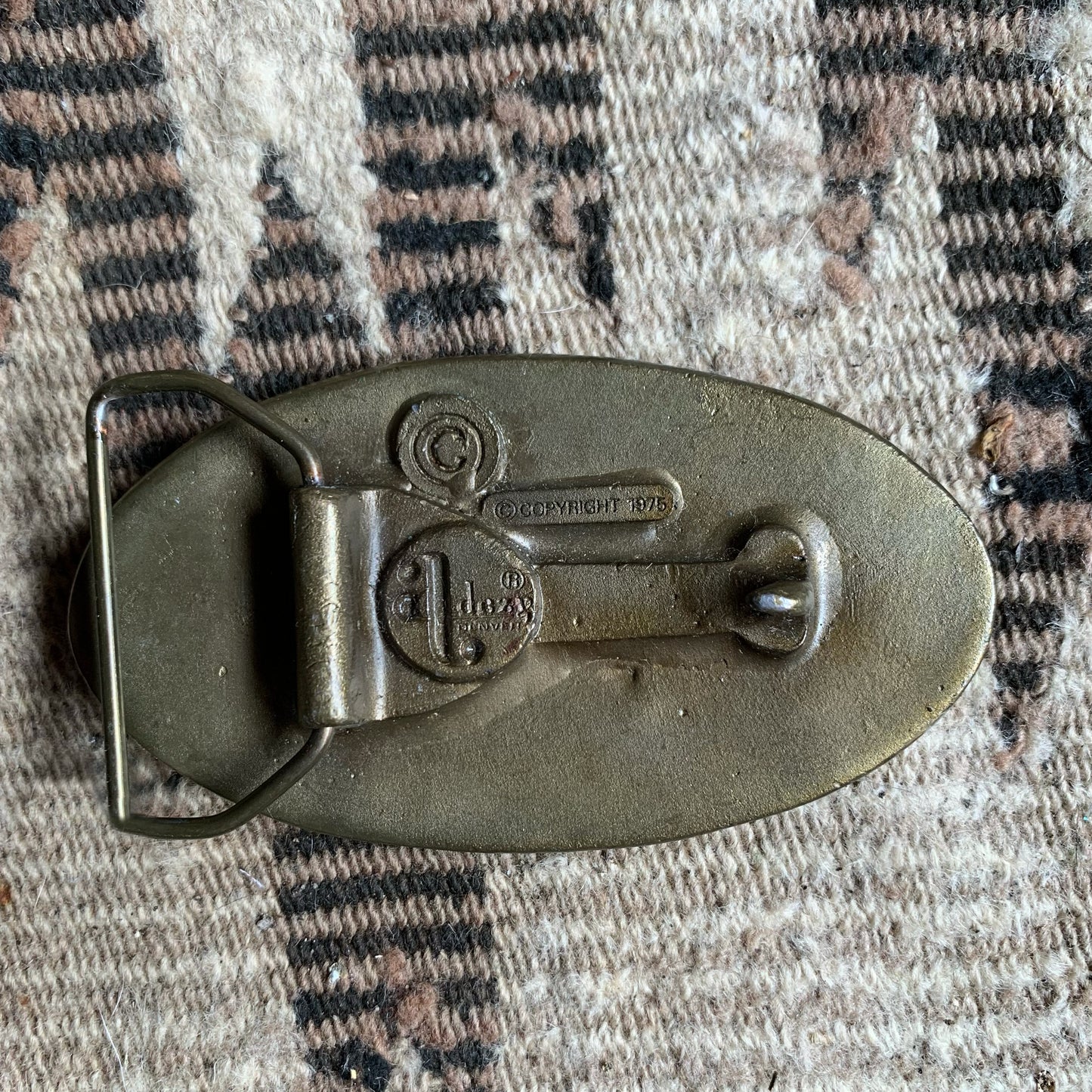 Vtg. Deer Scenery Buckle