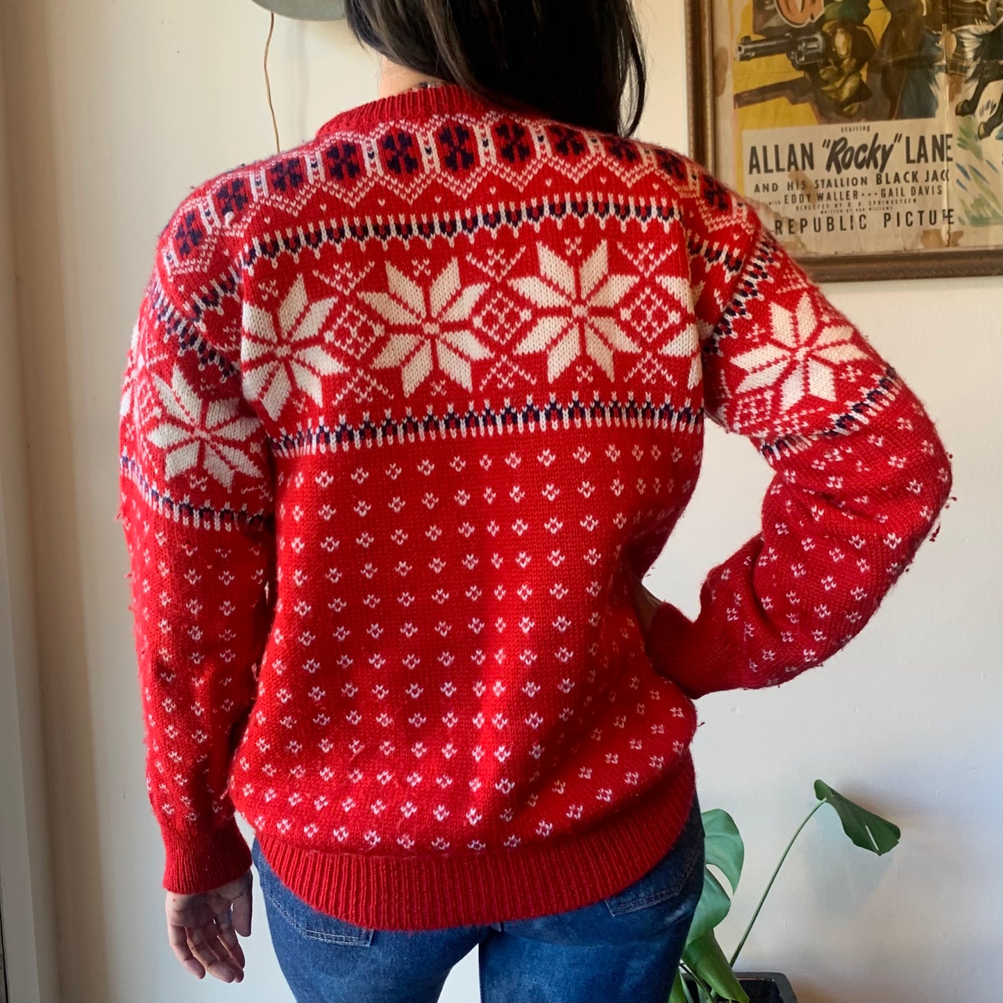 Vintage Red LL Bean Knit Sweater