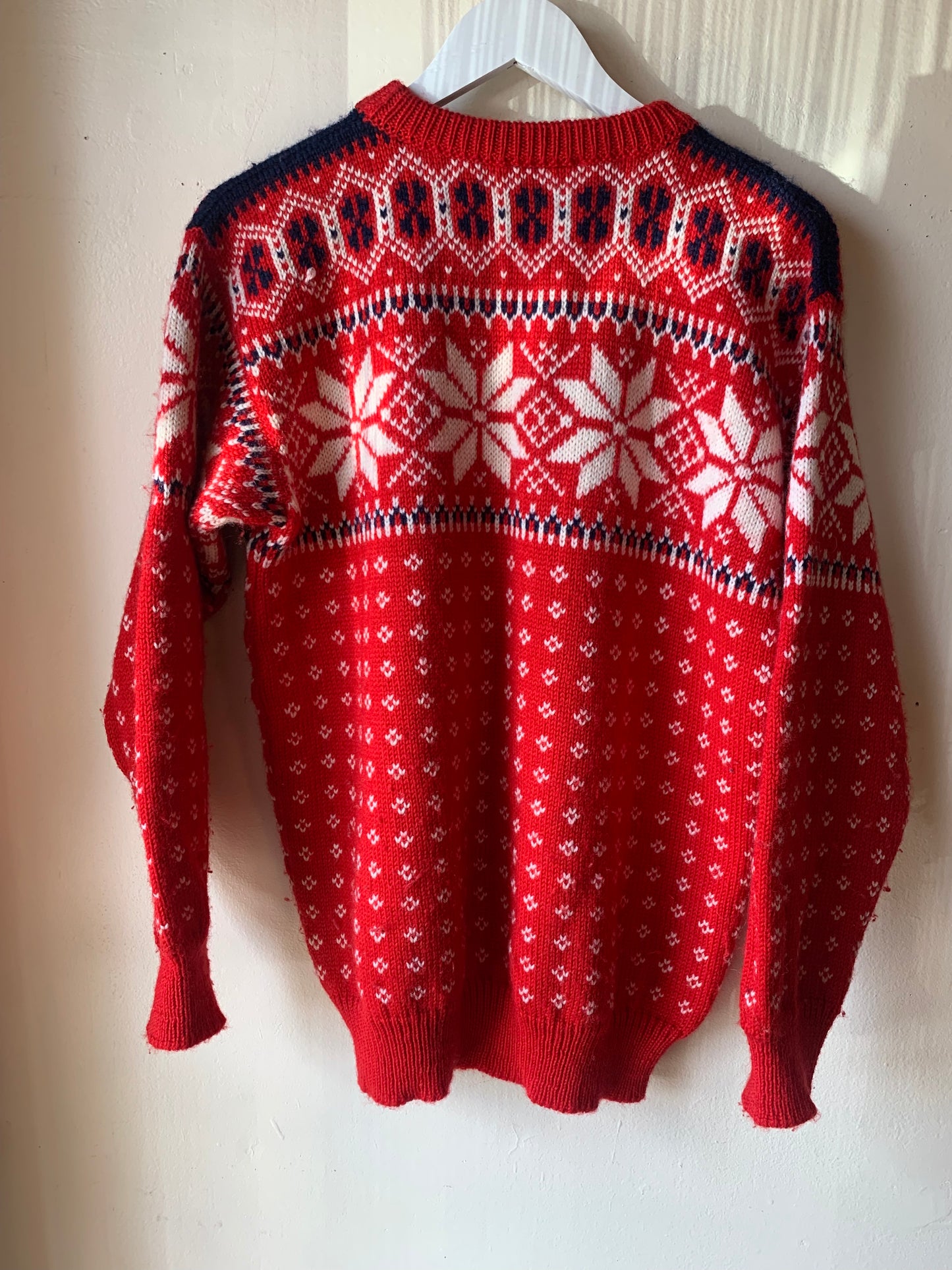 Vintage Red LL Bean Knit Sweater