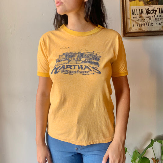 Vtg. Martha's Steakhouse Tee