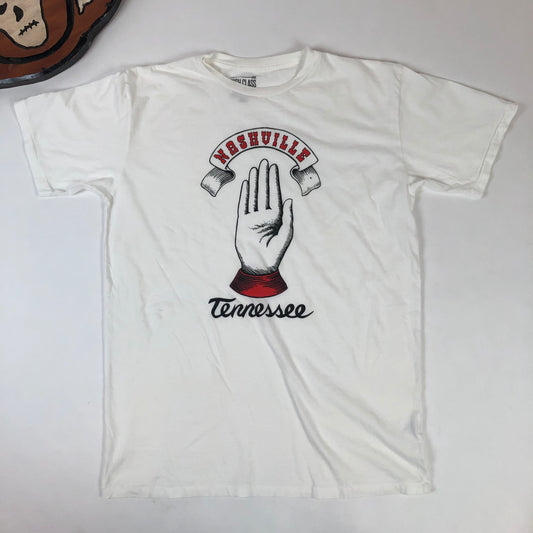 HCH Nashville Hand Tee's White