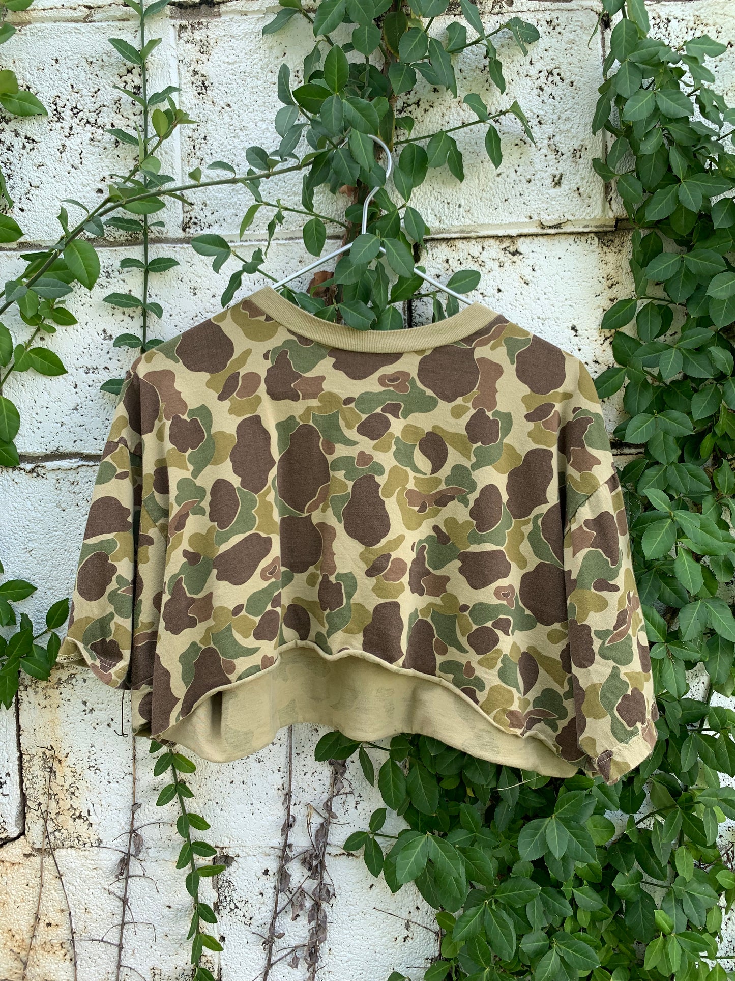 Vintage Camo Crop Top (L/XL)