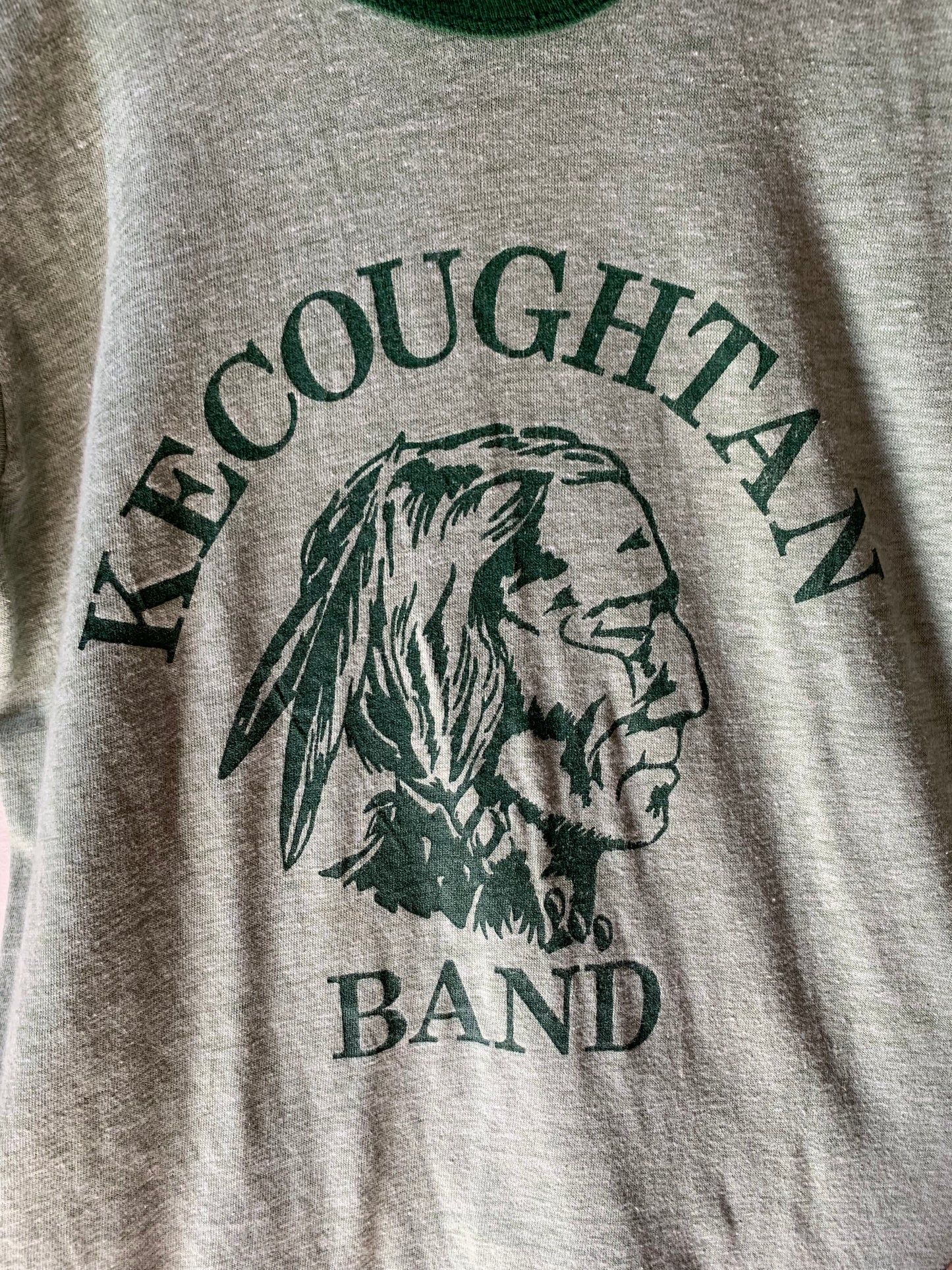 Vtg. Kecoughtan Band Ringer Tee (S)