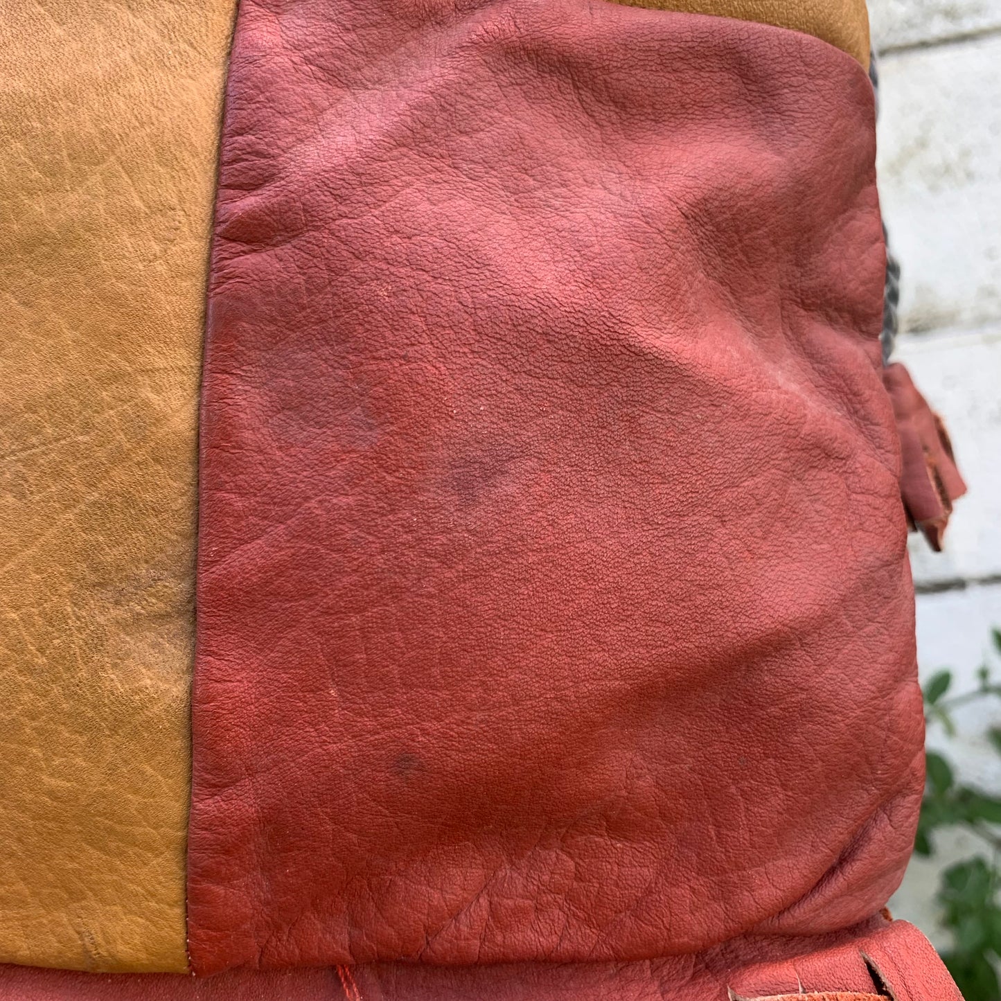 1970s Spanish Leather Drawstring Bag