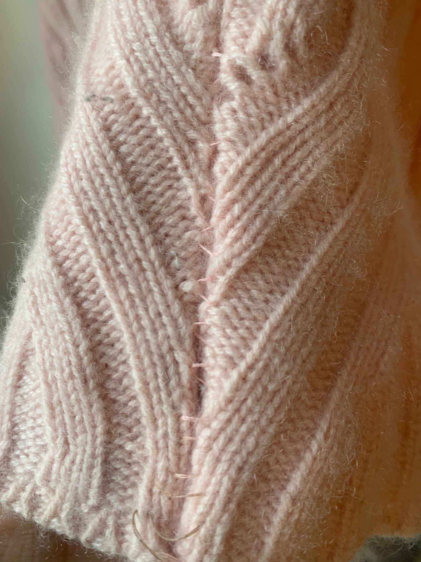 Vintage Pale Blush Les Copains Cashmere Cardigan (S)