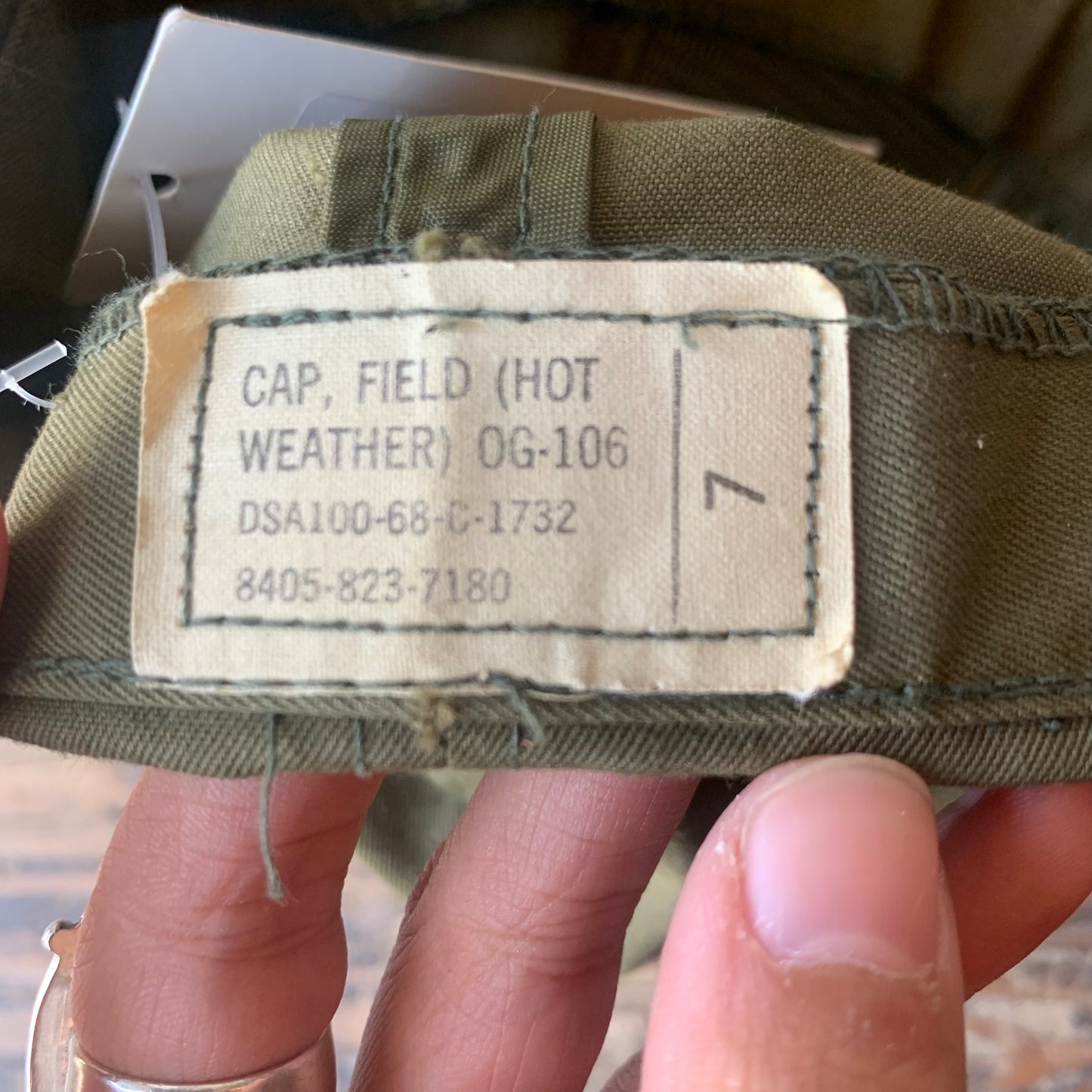 1970s Army Green Cap