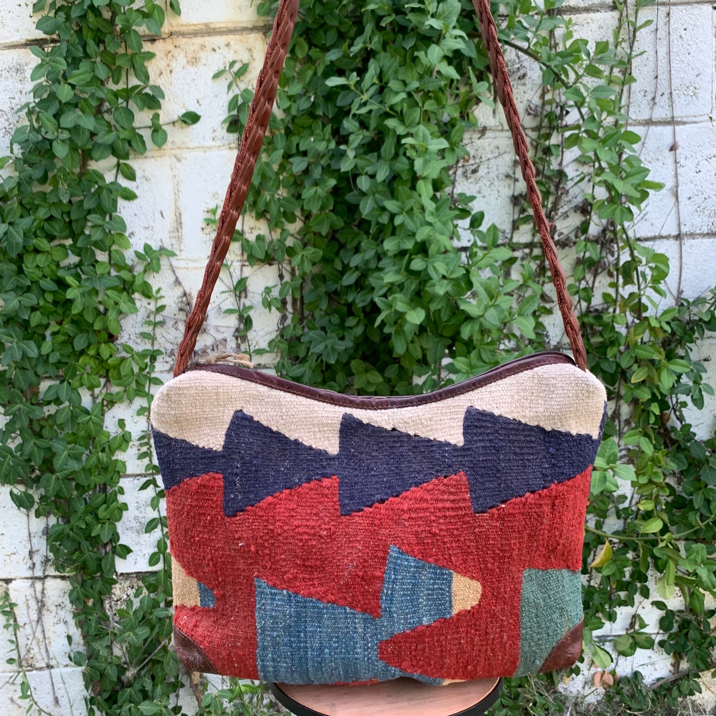 Vintage Kilim Wool Shoulder Bag