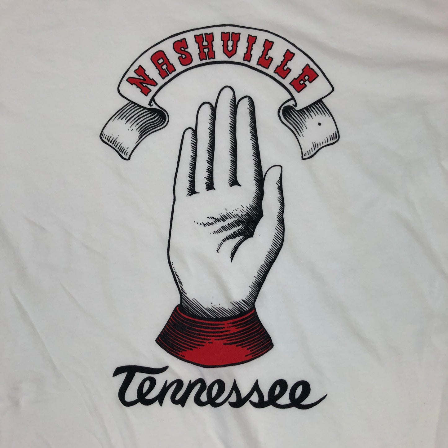 HCH Nashville Hand Tee's White