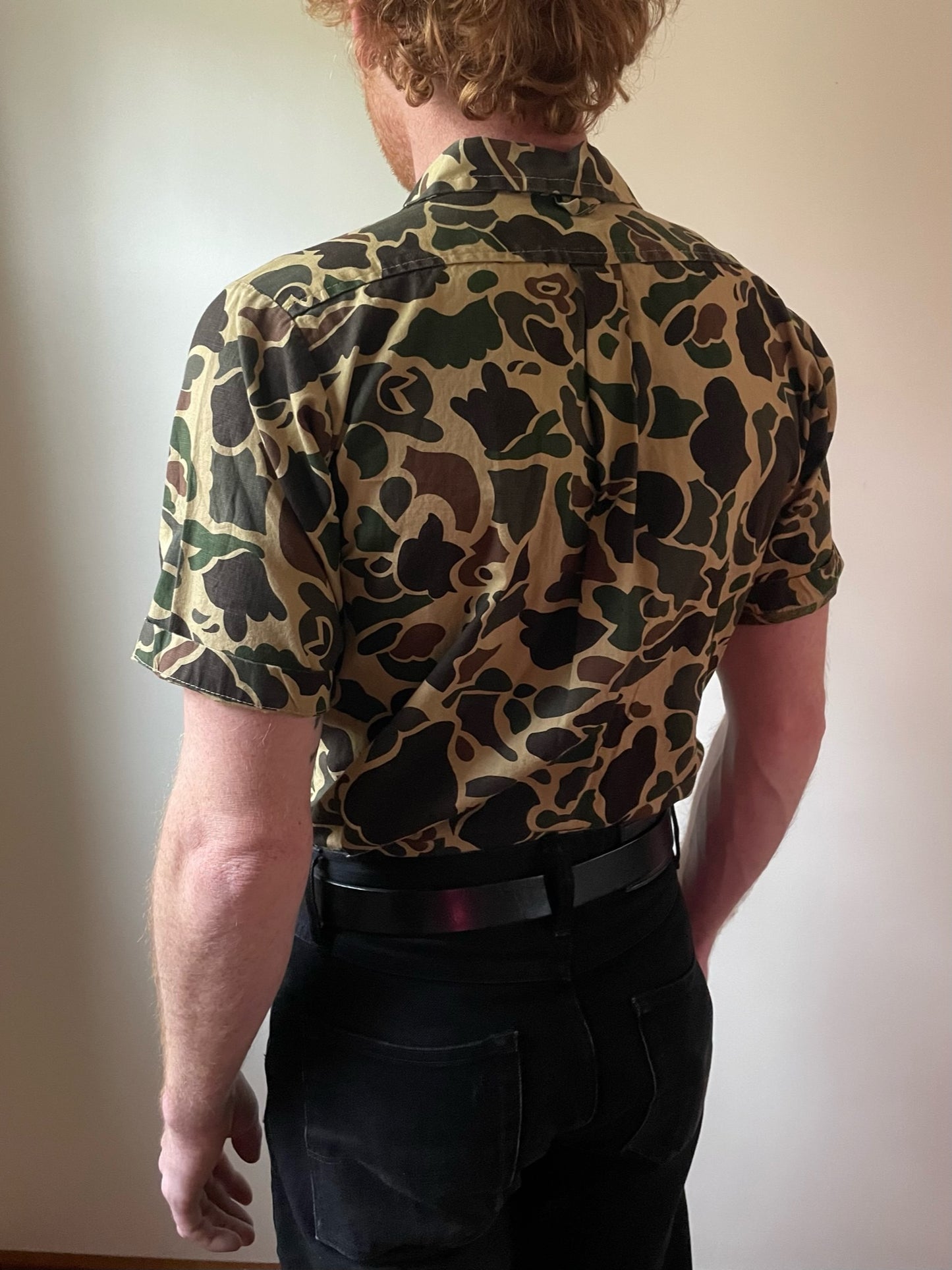 ESEK Airlines Camo Button Down Shirt (S)