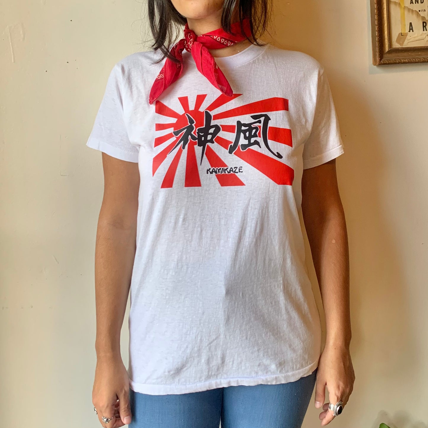 Vtg. Kamikaze Rising Sun Tee (M)