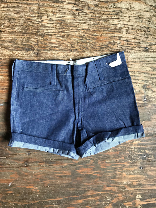 NOS Darkwash Chambray Shorts size 31