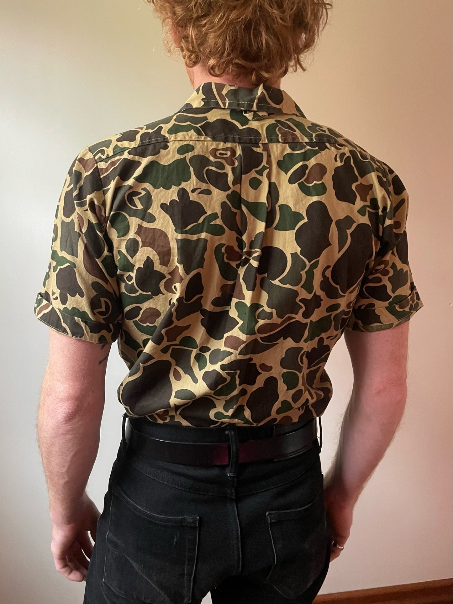 ESEK Airlines Camo Button Down Shirt (S)