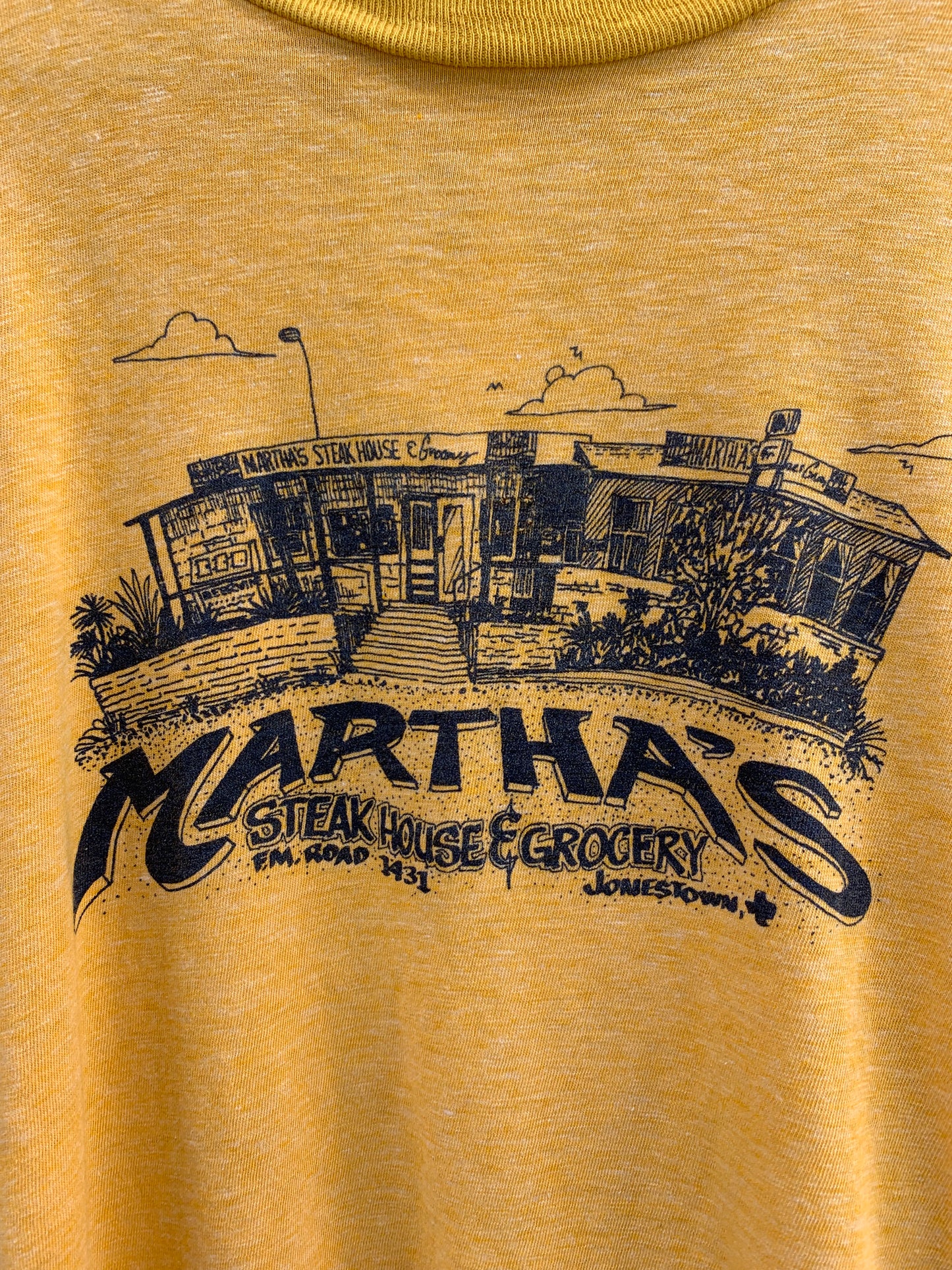 Vtg. Martha's Steakhouse Tee