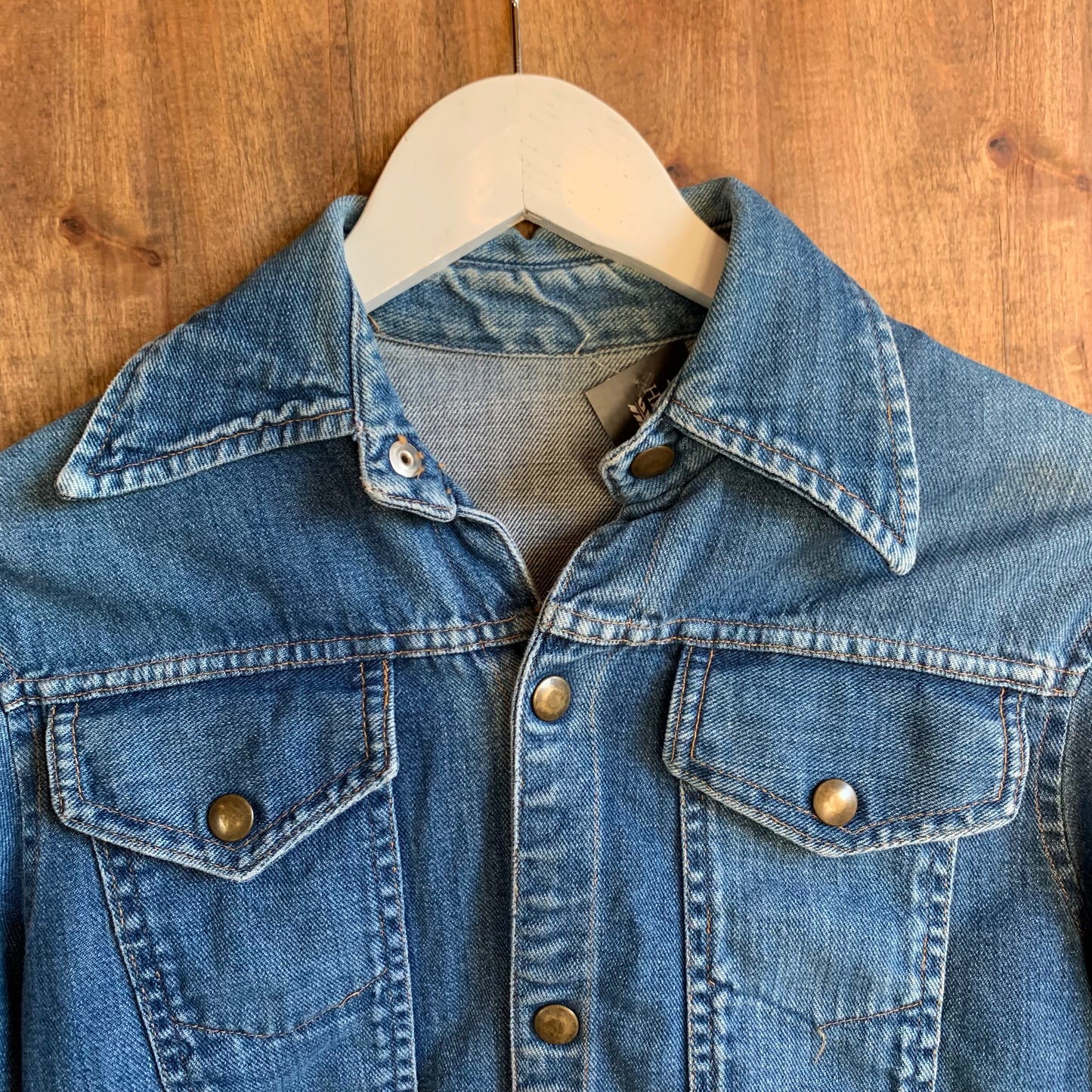 1960s Selvedge Denim Jacket w/ Art (S)